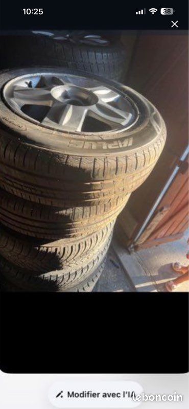 Jantes alu pClio 3 185/60r15 modus Twingo 2 au 1 Mégane 2 kango roue de secours, galette, Toyota, Auris, Verso, Corolla, Yaris, Mazda, Suzuki, MG, Taurean, Paulo, golf, Tiguan, TR, Sharan, Paulo, Priu (image 1)