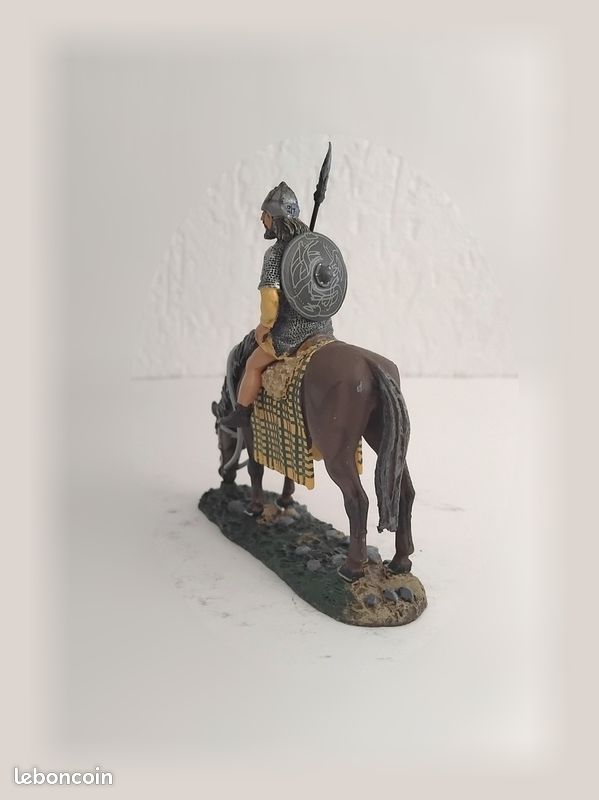 Soldat de plomb figurine cavalier Picte, VIII siècles du moyen âge (image 3)