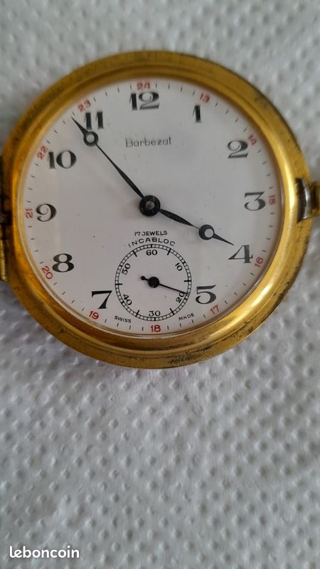 Montre De Bureau Vintage 17 Rubis - Bronze Doré, Mouvement Mécanique Manuel, Fonctionne