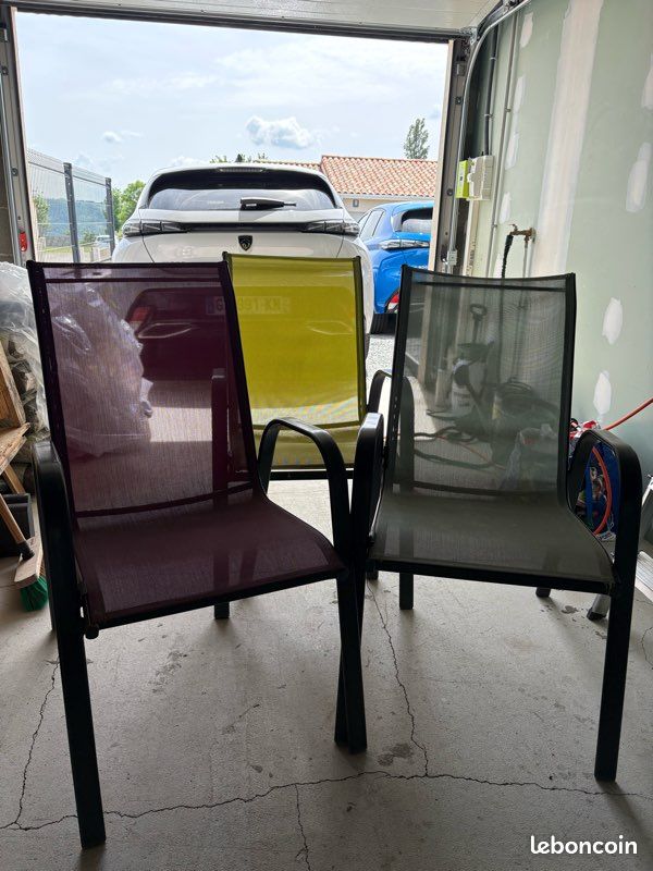 Lot de 3 chaises extérieur (image 1)