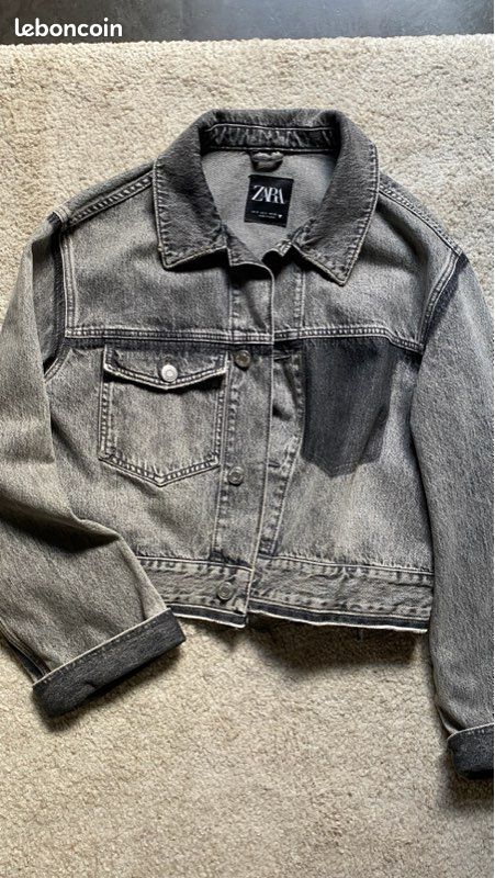 Veste En Jean Zara Femme Taille S – Occasion Très Bon état – Bleu Décontracté