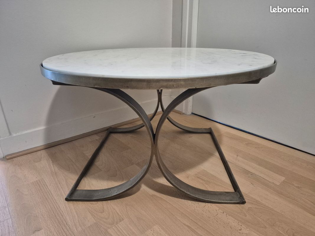 Table basse en marbre ronde (image 2)