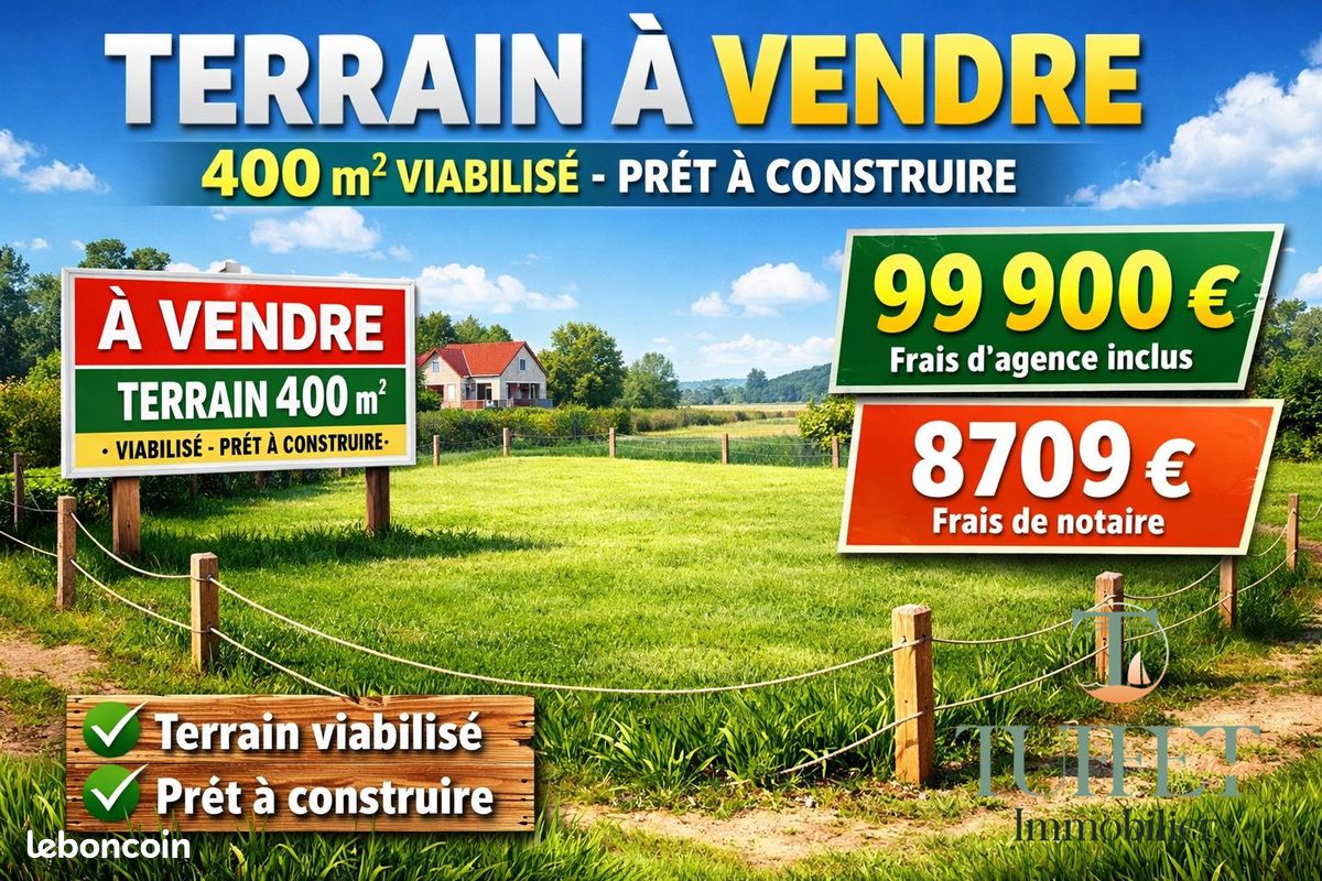 Terrain 400 m² Arvert (image 1)