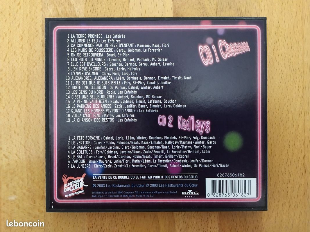 2 CD Les Enfoirés – La Foire Aux Enfoirés (image 2)