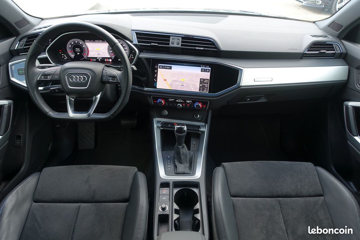 Q3 35 Tfsi S-Tronic 150ch Virtual cockpit/Cuir sport chauffant/Grd Gps Europe/Caméra/Régulateur/LED/1°Main/Garantie 12 mois (image 11)