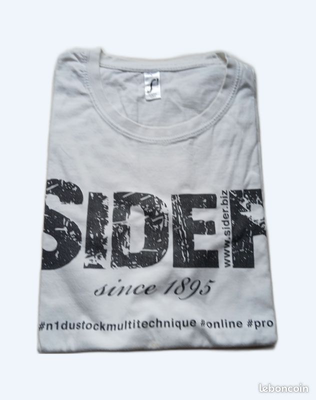 Lot De T-shirts Blancs Homme SOL'S - Taille L - Coupe Régulière - Neufs Sans Étiquettes