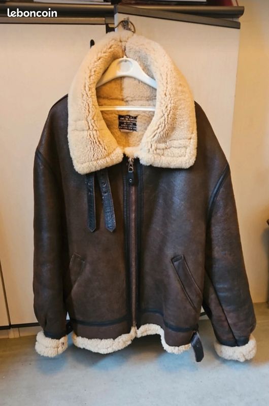 Avirex Veste Cuir Bombardier Homme Blouson B-3 Pearl Harbor