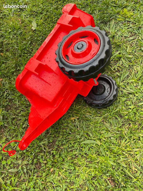 Smoby - Tracteur Farmer XL Black + Remorque - Tracteur à Pédales Enfant - Siège Ajustable