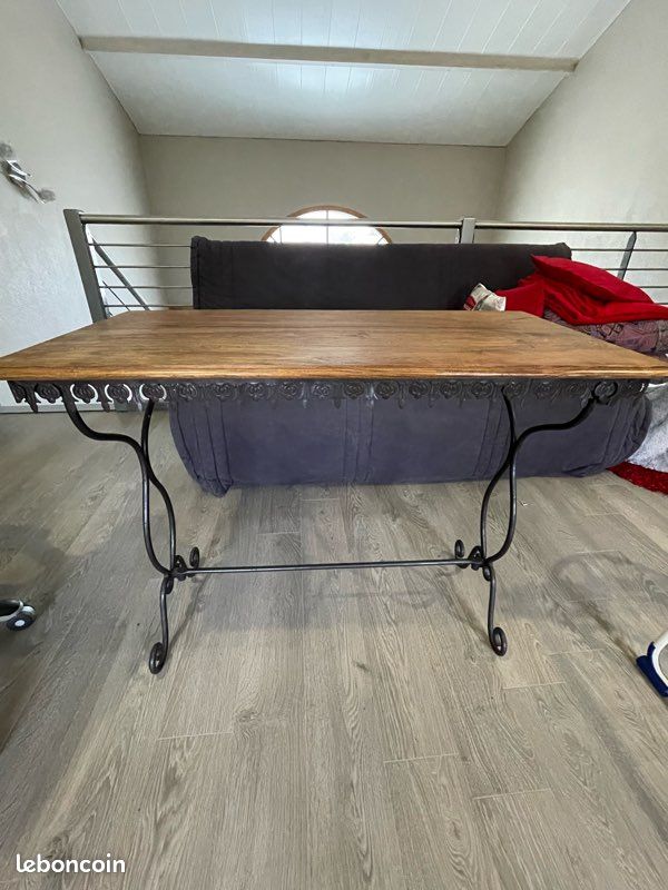 Console bois fer forgé (image 1)