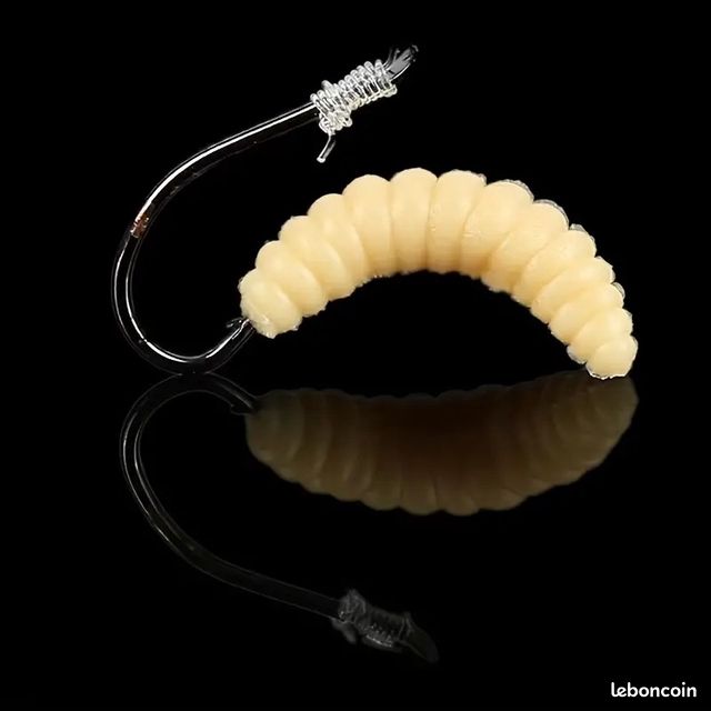 Appâts De Pêche – Faux Vers – Vers De Pêche – Appâts En Plastique Souple – Leurres En Plastique Souple – Vers Artificiels – 50 Pièces De 2 Cm 0,3 G