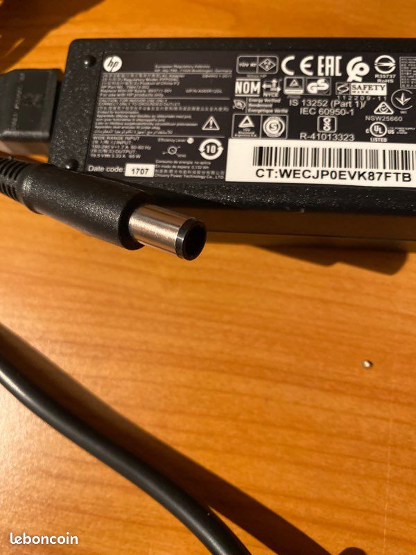 Chargeur ordinateur portable HP 19.5V 3.33A 65W | Sénégal