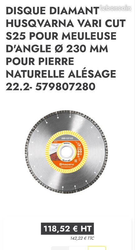 Disque diamant husqvarna neuf (image 5)
