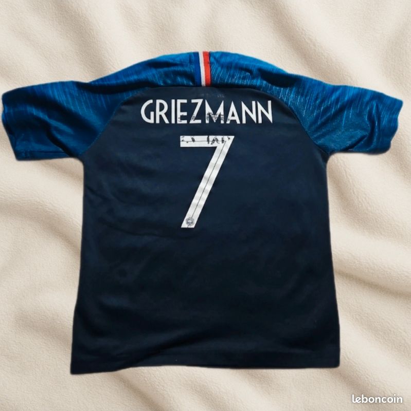 Maillot Equipe De France 2018 Griezmann - Domicile Bleu, Taille S (Atletico Madrid)
