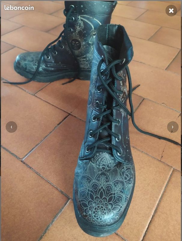 Chaussures montantes motif lune taille 40 (image 2)