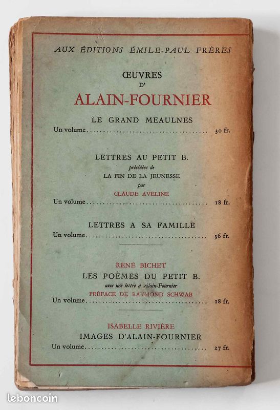 Alain-Fournier, Lettres à sa famille (image 5)