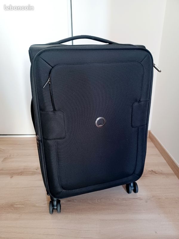 Grande Valise Delsey Noire – Occasion Très Bon État, Avec Clé Et Code