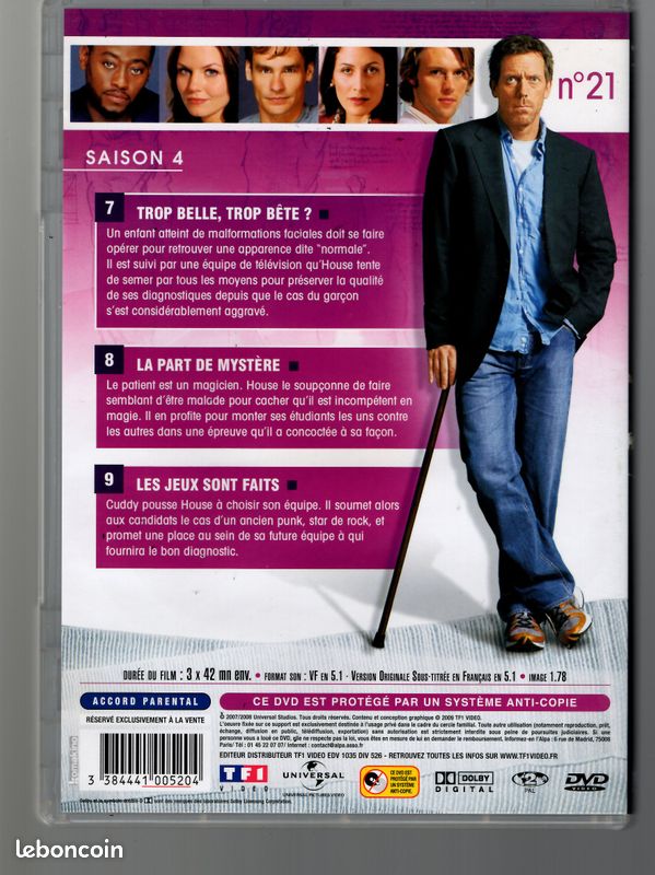 DVD Séries : Dr. House Intégrale Saison 4 (image 6)