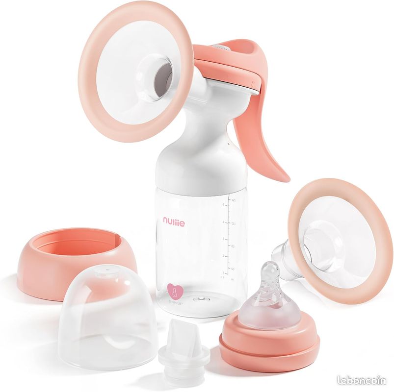 Tire-Lait Manuel Aspiration Réglable avec biberon indiquant la température*NEUF (image 1)