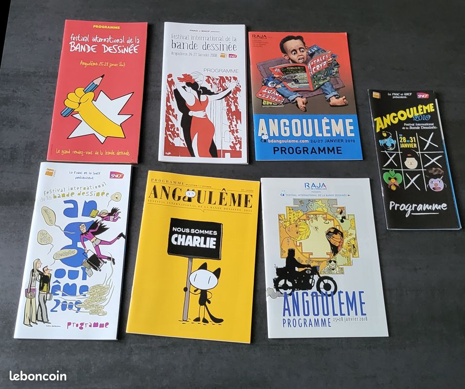 Lot 7 programmes festival bd angouleme annee 2007 a 2019 (image 1)