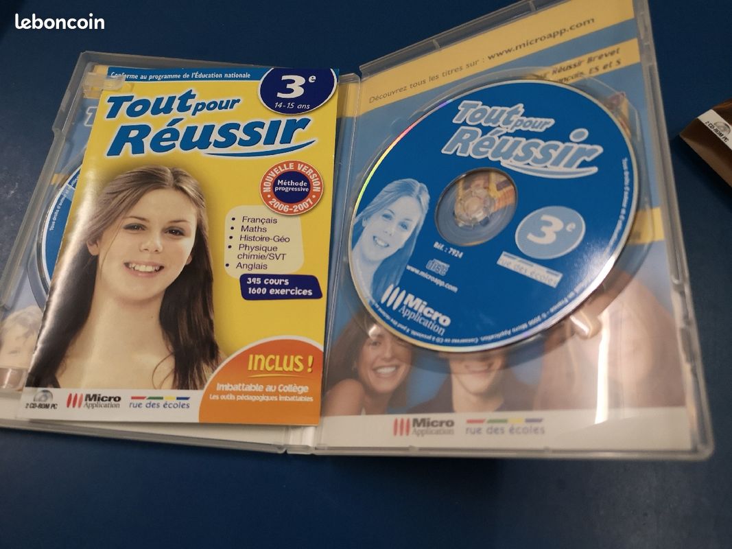 CD ROM Tout pour réussir son année de 3eme Collége (image 1)