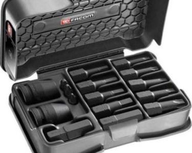 KING TONY - Coffret De 6 Douilles à Choc 1/2" Males 6 Pans Longues à 6 Pans