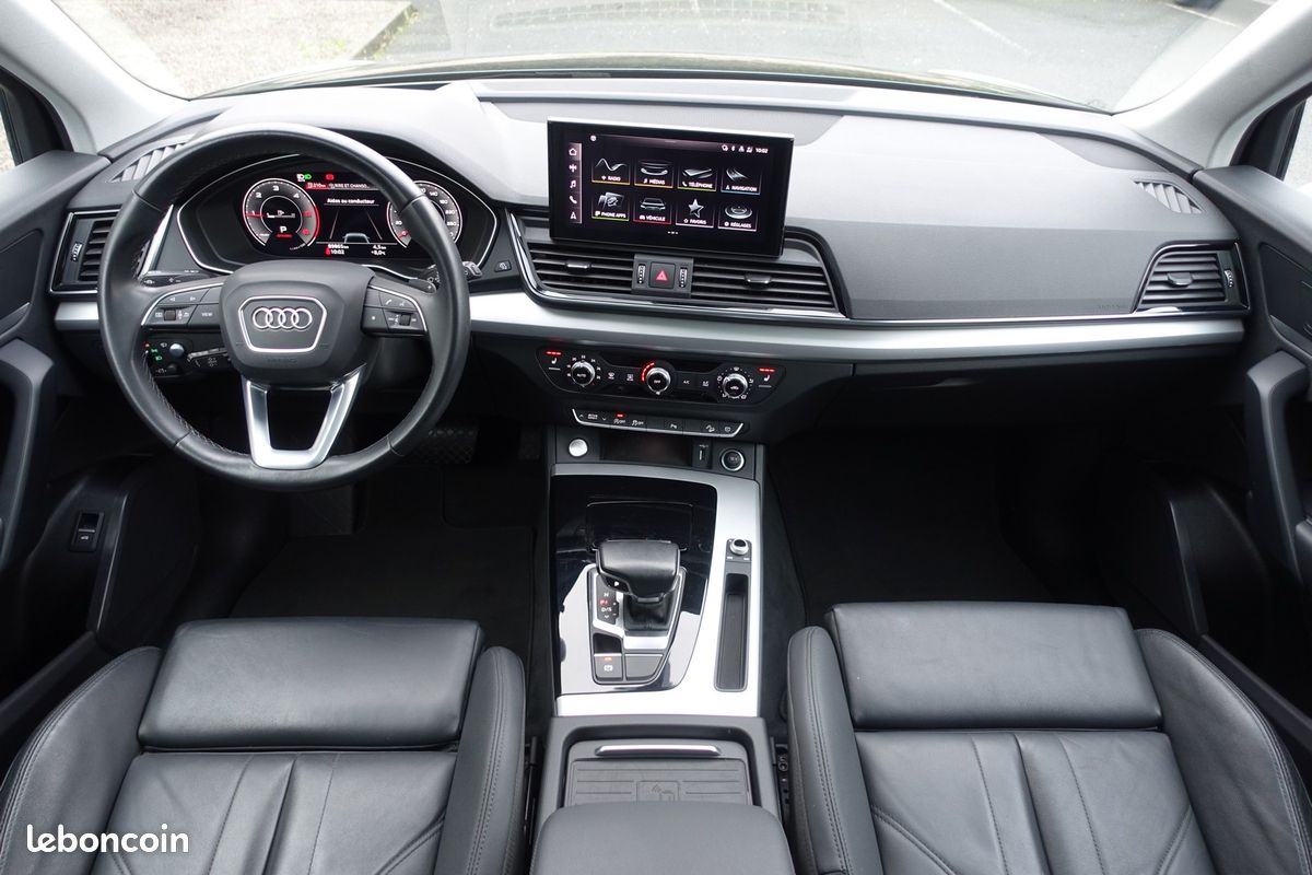 Q5 35 Tdi 163cv S-Tronic Mhev Virtual cockpit/Cuir Sport chauffant/Toit ouvrant/Carplay/Caméra/Full LED/Régulateur/Accès confort/HUD/1°Main/Garantie 12 mois (image 8)