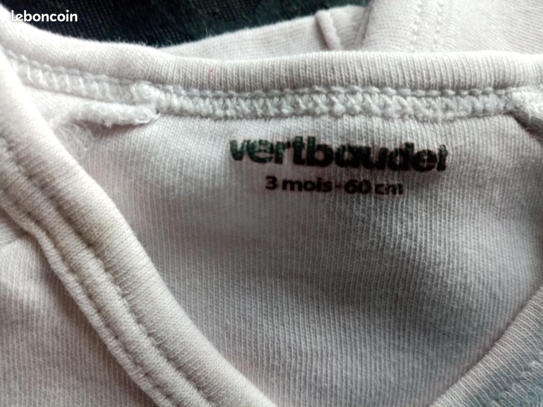 Lot de 6 body 3 mois boutonnage devant (image 4)
