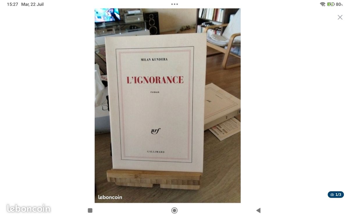 Lot Milan Kundera Nrf Gallimard (image 3)