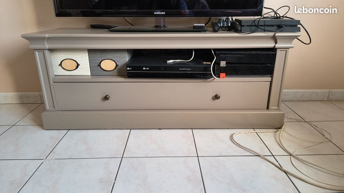 Meuble tv gris (image 1)