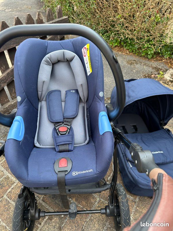 Poussette combinée 3 en 1 Kinderkraft MOOV – Bleu marine (image 12)