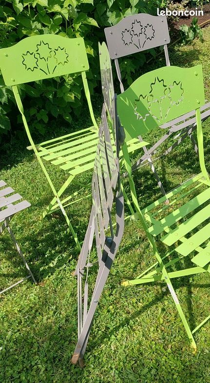 Lot de 6 chaises (-50%) de jardin pliables à 90e (valeur neuf 180e) (image 2)