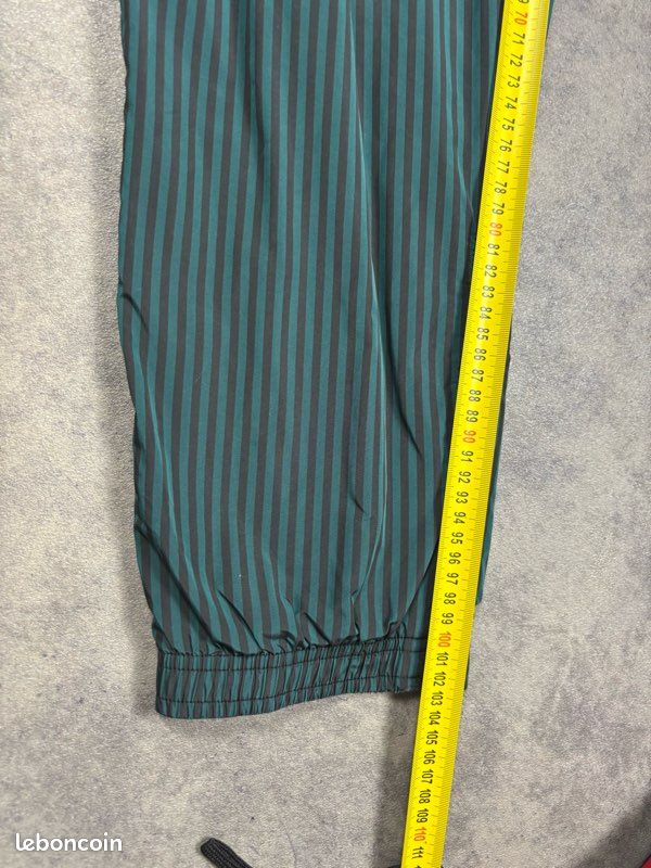 Jogging Lacoste sport vert/noir coupe large logo brodé - XS (image 14)
