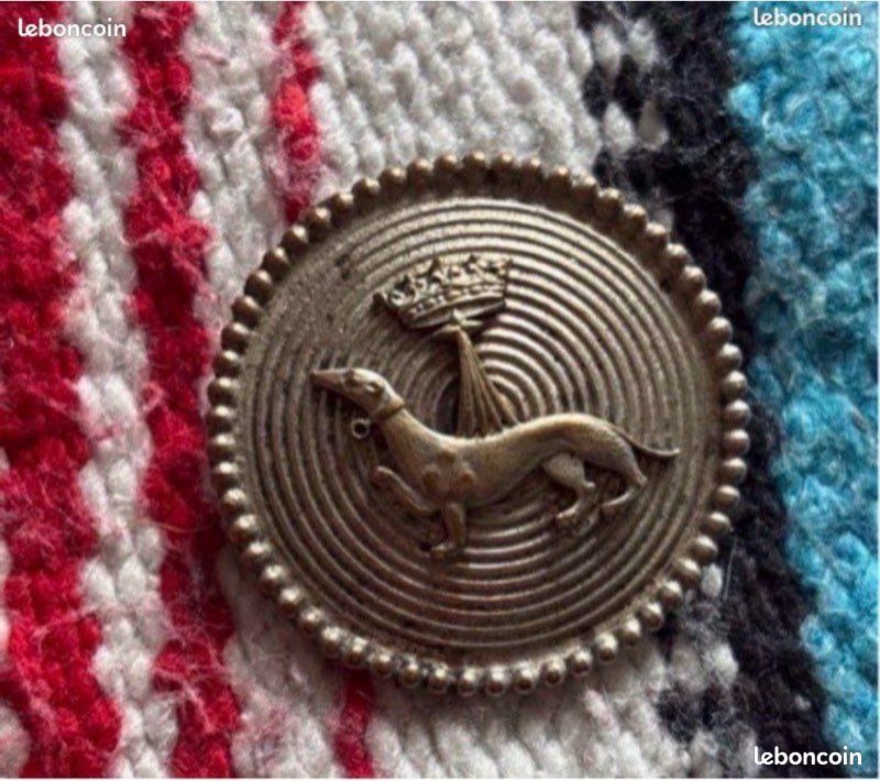 Broche Vintage Ronde Art Déco Années 1930/1940 - Style Bretagne Celte - Occasion En Métal Doré