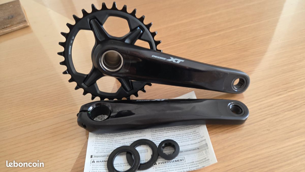 Pédalier VTT Shimano XT FC-M8100 mono plateau 12 vitesses - Livraison 24H