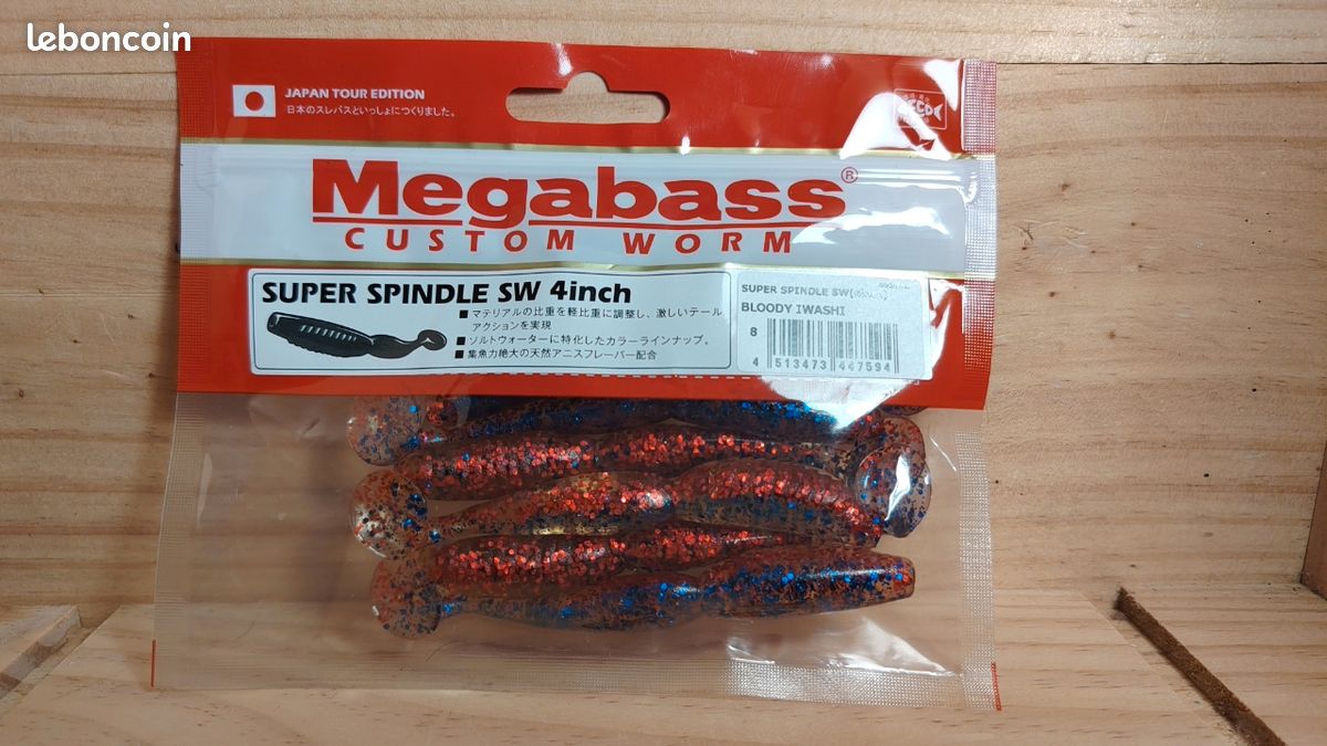 Leurre souple MEGABASS Super spindle worm 5 VM Do chart - Leurres