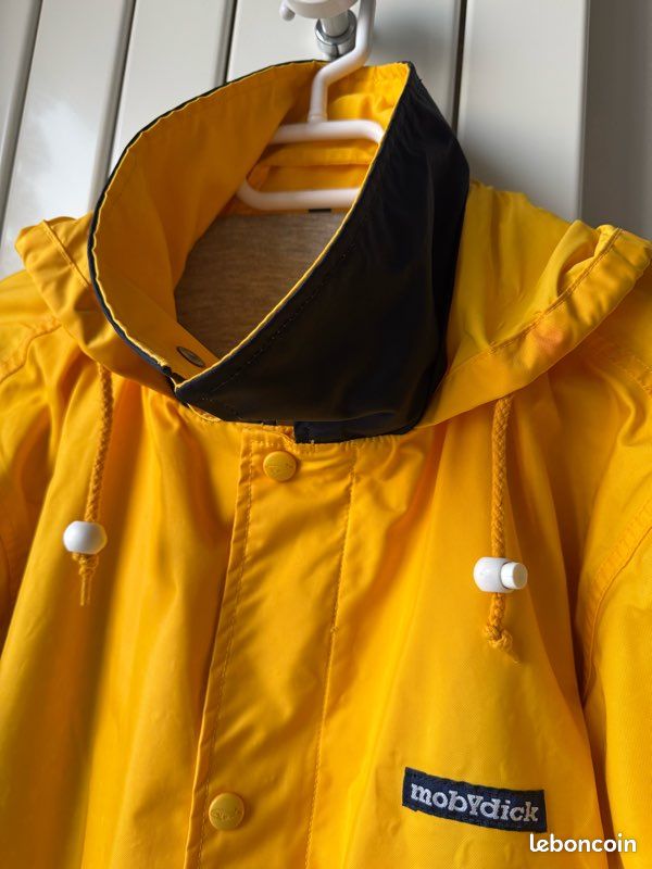 Veste De Pluie Vintage Jomac Jaune – Style Pêcheur Avec Capuche, Taille M, Fabriqué à Taiwan