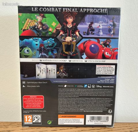 Jeu Kingdom Hearts III Édition Deluxe - Pour Xbox One Et Xbox Series X, Version PAL FR, Neuf Sous Blister