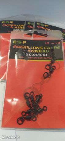 Lot De 20 Émerillons De Pêche à La Carpe Avec Verrouillage Rapide - Changez Vos Anneaux En Un Instant !