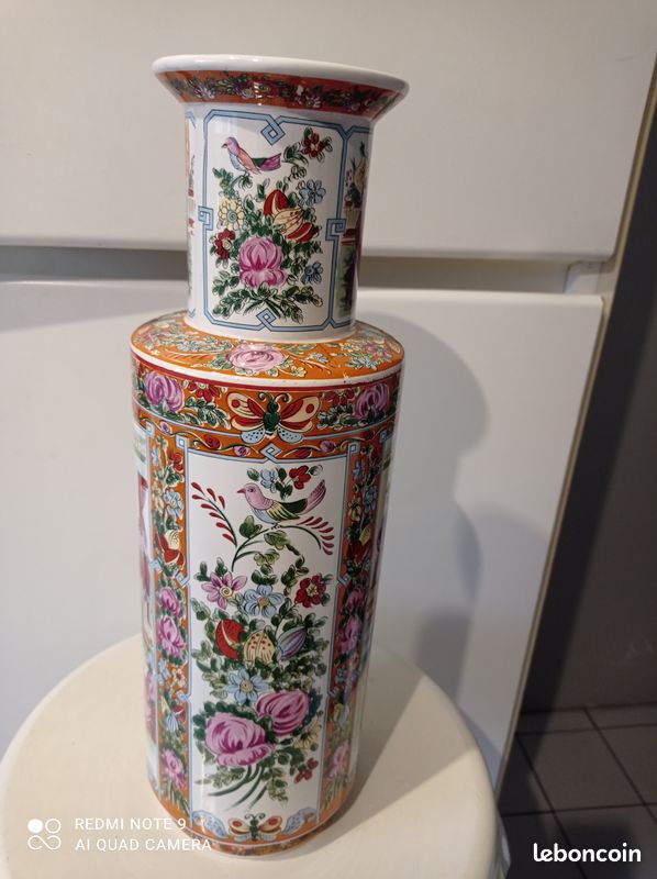 Grand vase chinois à rebord (image 5)