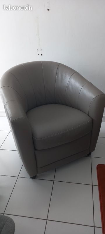 Canapé + Fauteuil + cabriolet Cuir Center (image 2)