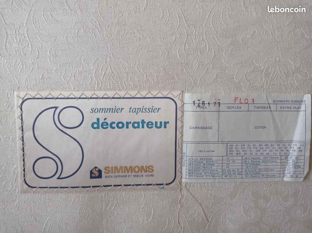 Lit rouleau sommier et matelas à ressorts (image 6)