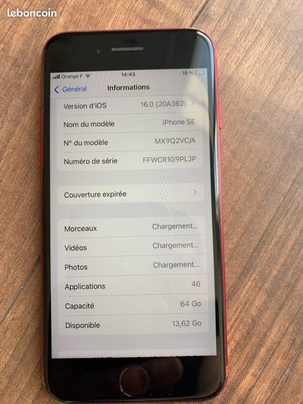 IPhone SE 2G (2020) - 64 Go (image 3)