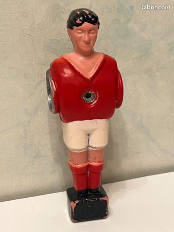 Lot De 2 Figurines Baby-foot Métal - Joueurs Football Usés, à Repeindre / Pour Pièces