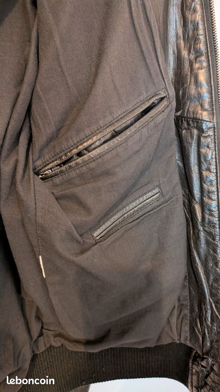 Veste cuir homme taille M (image 7)