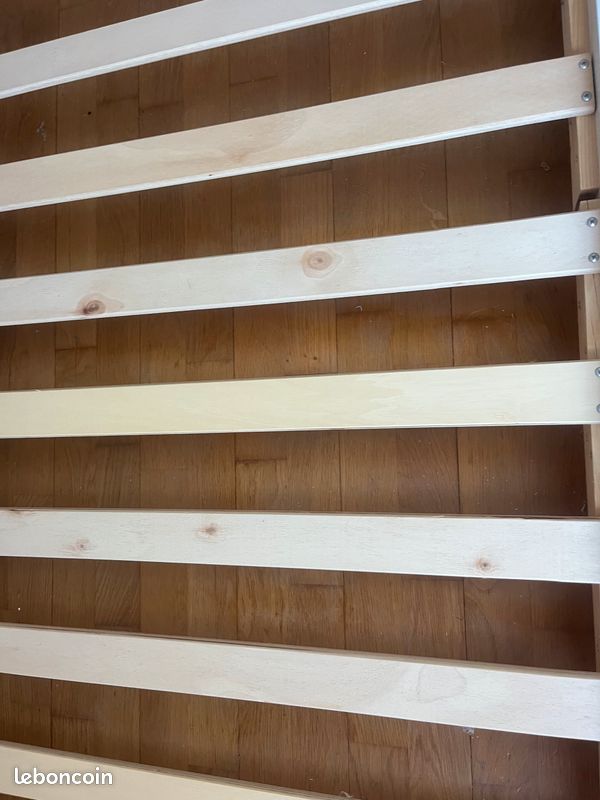 Lit 90x190 blanc avec matelas (image 3)