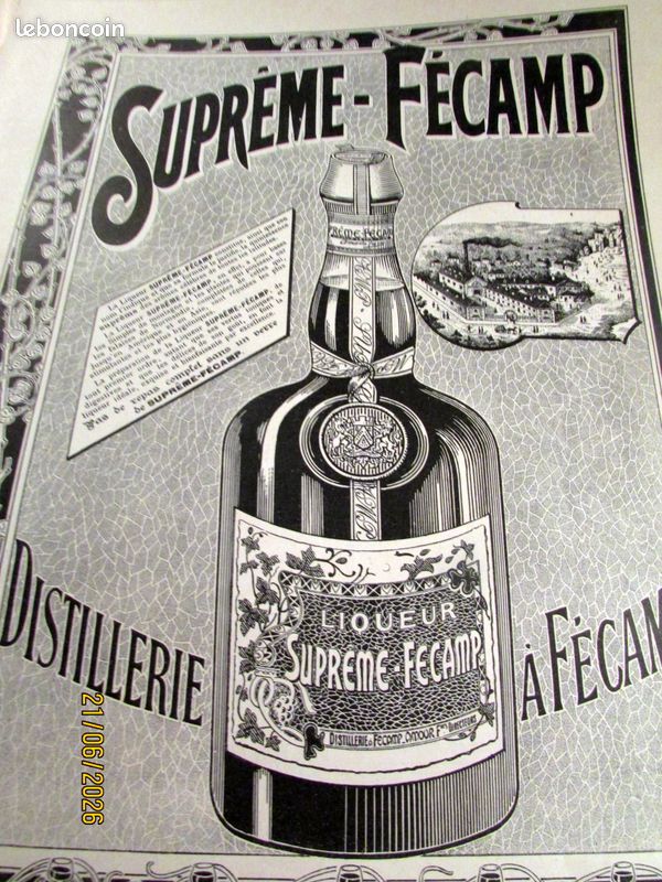 Alcool rhum cognac liqueur byrrh lot de v20 publicites anciennes (image 12)
