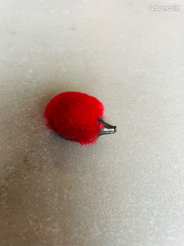 Broche ancienne vintage collection Breba hérisson rouge - Collection