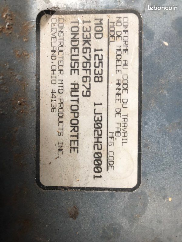 Tondeuse auto portée white LT38 (image 3)