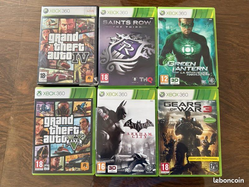 Lot De 6 Jeux Xbox 360 - Bon état Général, Boîtes Et Instructions Incluses