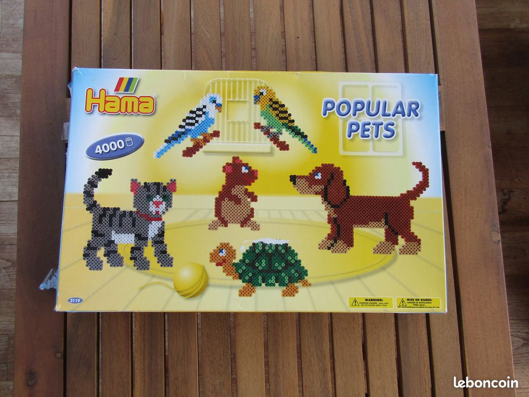 Coffret Hama animaux + reste de perles (image 1)
